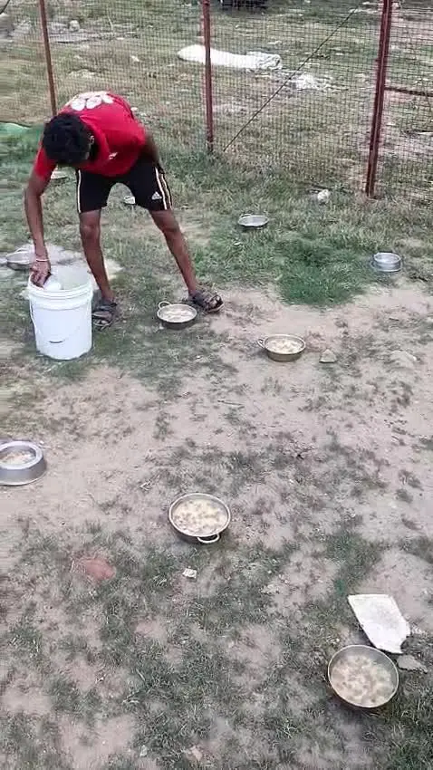 Preparing the bowls
